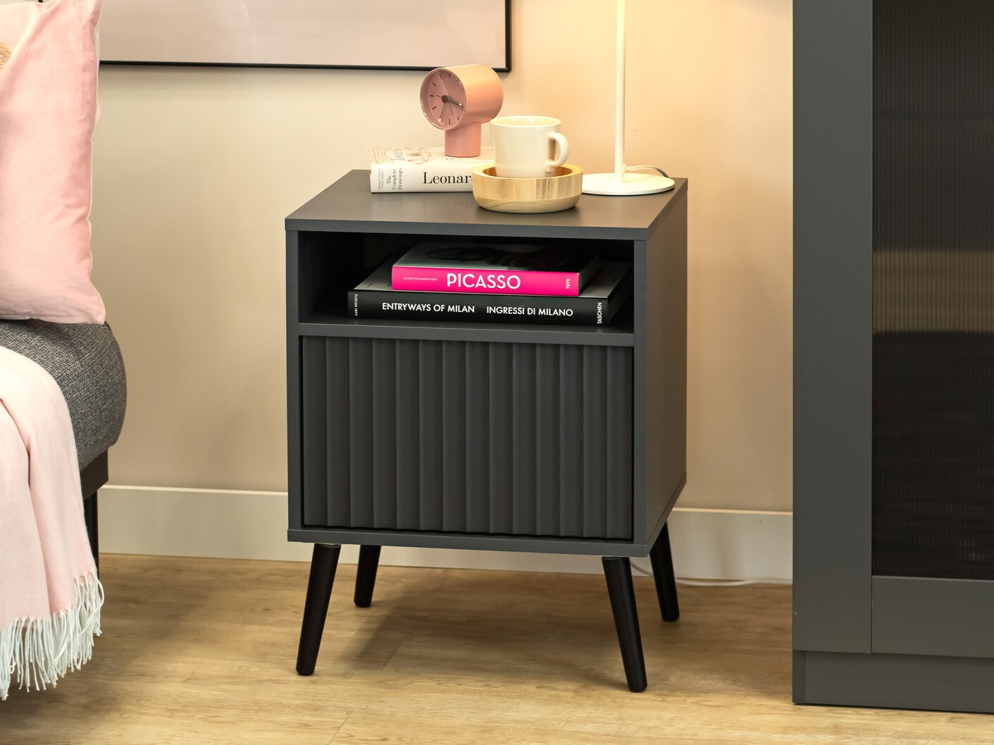 Κομοδίνο Cirferi 106 (Ανθρακί)