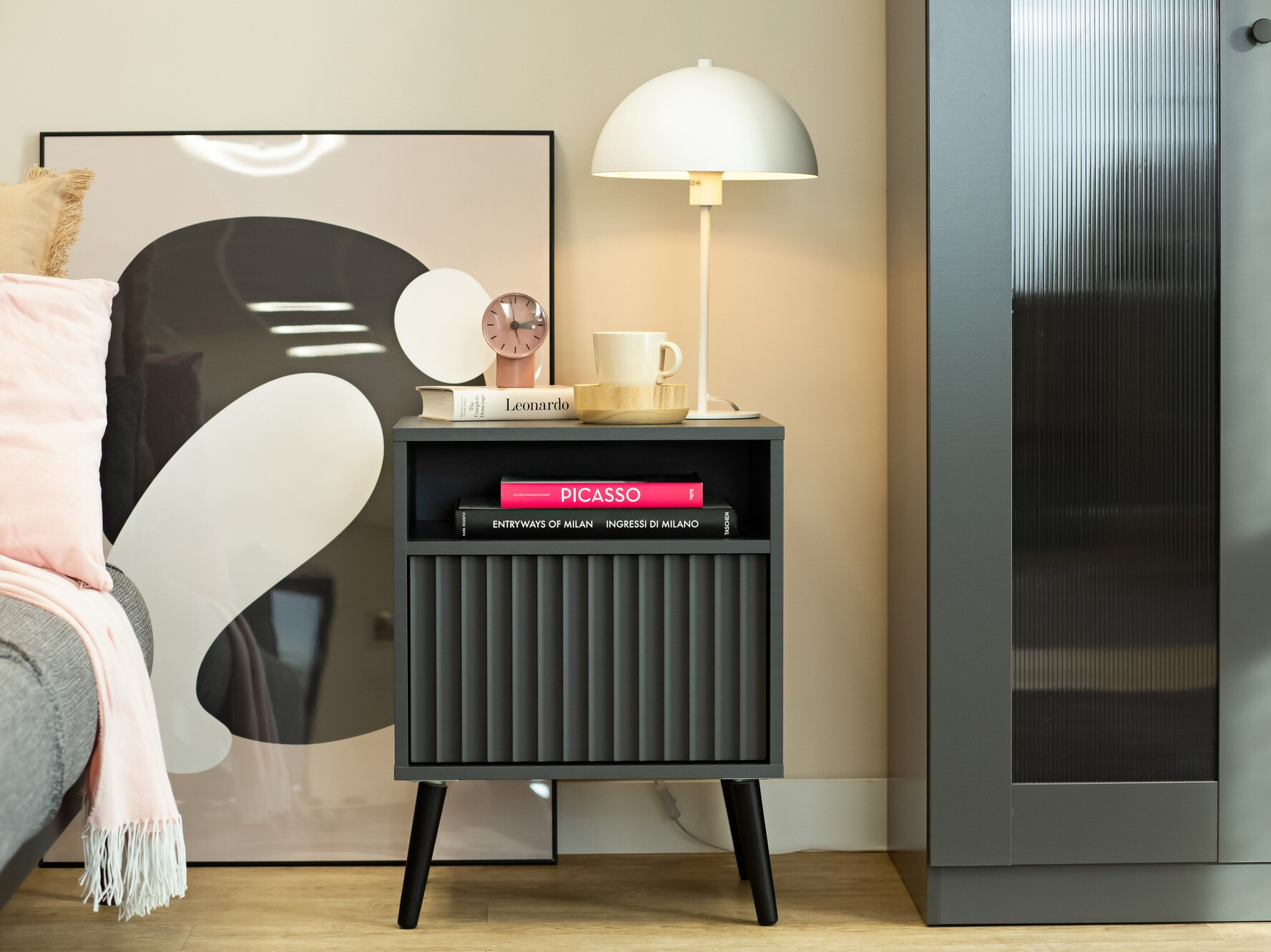 Κομοδίνο Cirferi 106 (Ανθρακί)