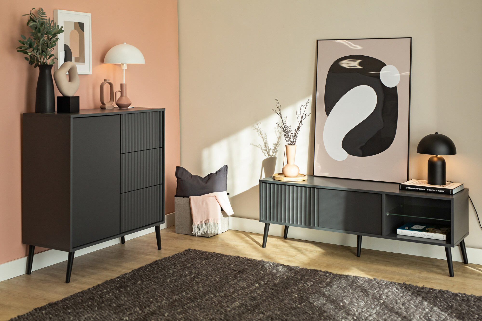 Συρταριέρα Cirferi 100 (Ανθρακί)