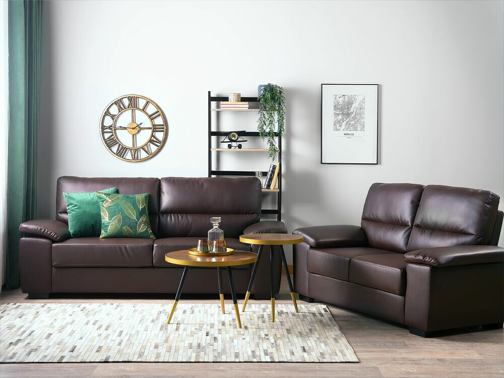 Upholstered furniture set Berwyn 1328 (Dark brown)