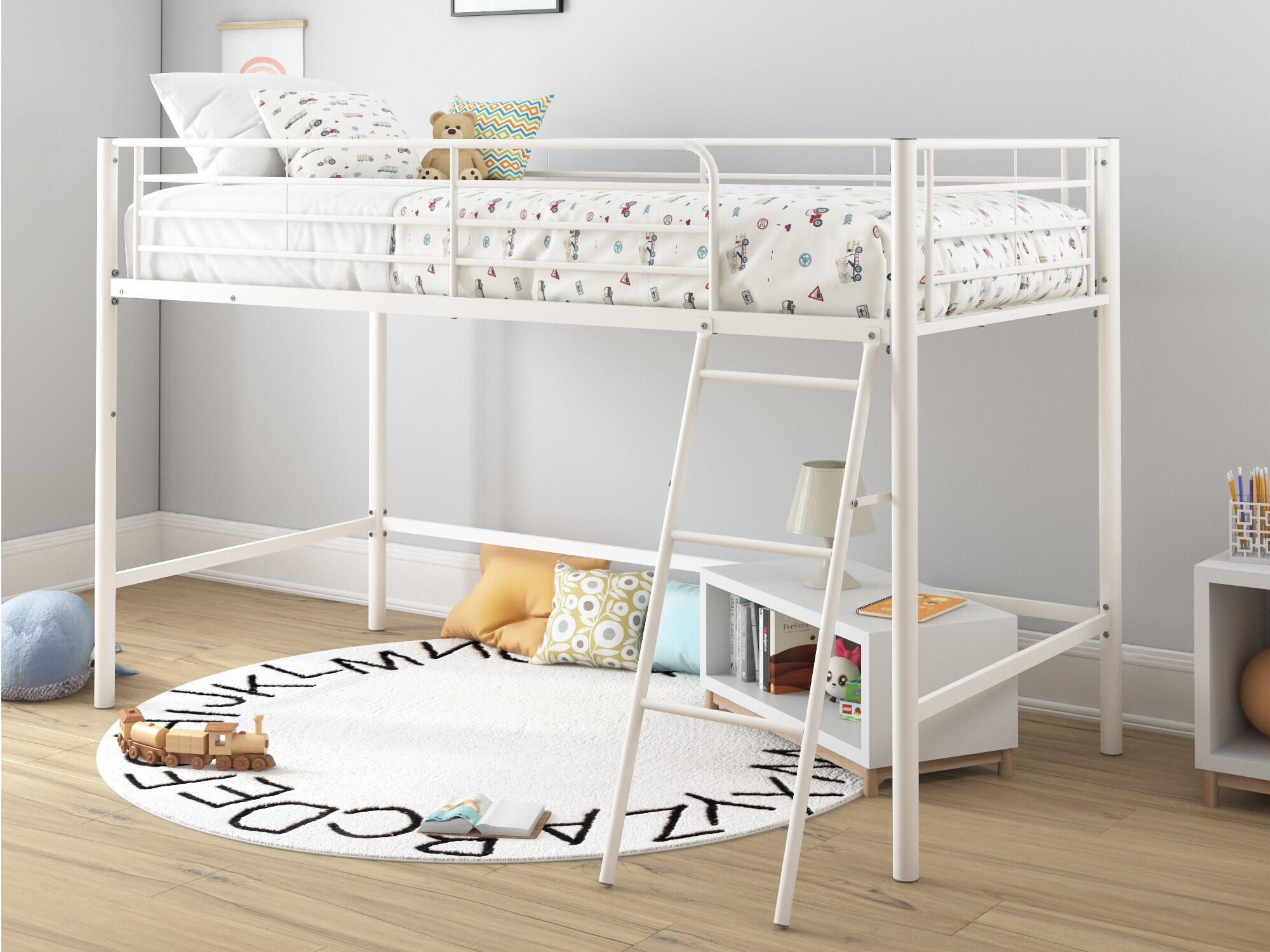 Loft bed Denton 1224 (White)