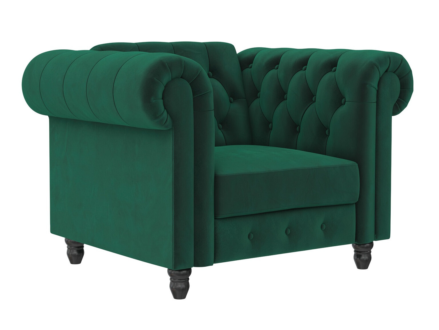 English-style armchair Tulsa 630 (Dark green)