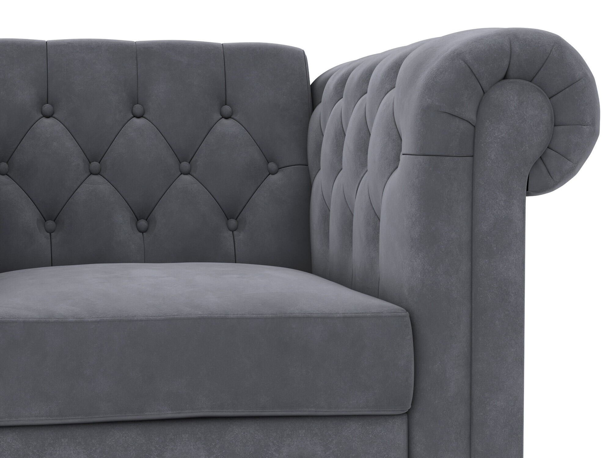 English-style armchair Tulsa 630 (Grey)