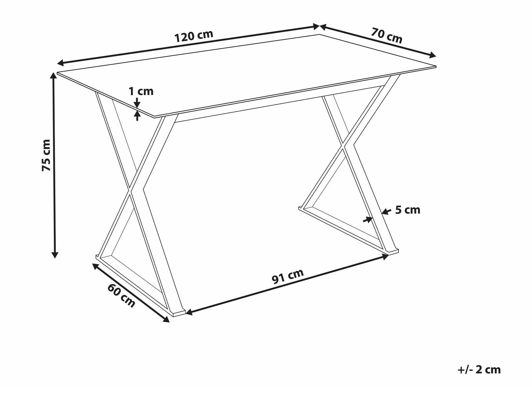 Table Berwyn 1469 (White + Silver)