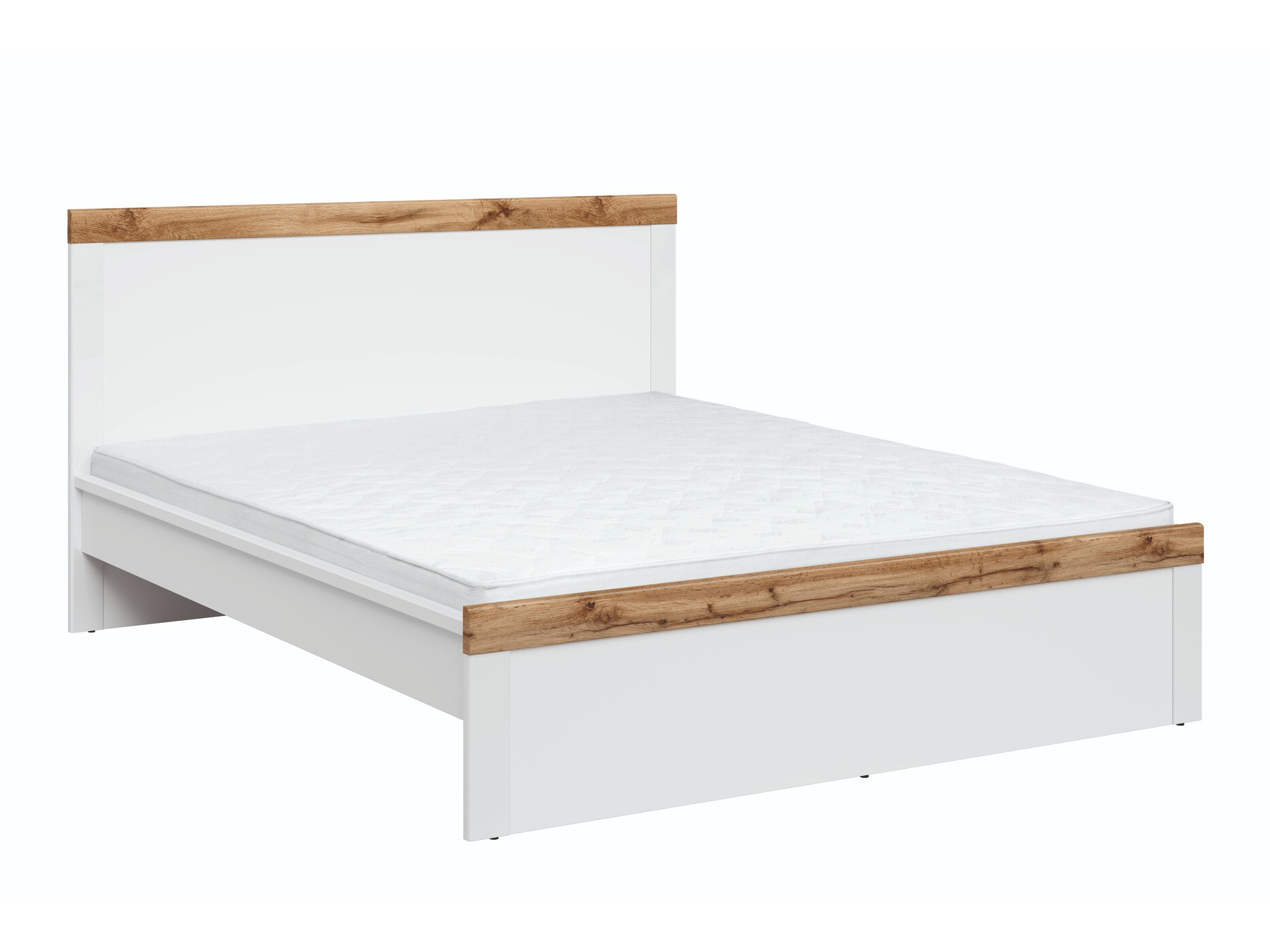 Bed Sonsoru 138 (White + Oak)