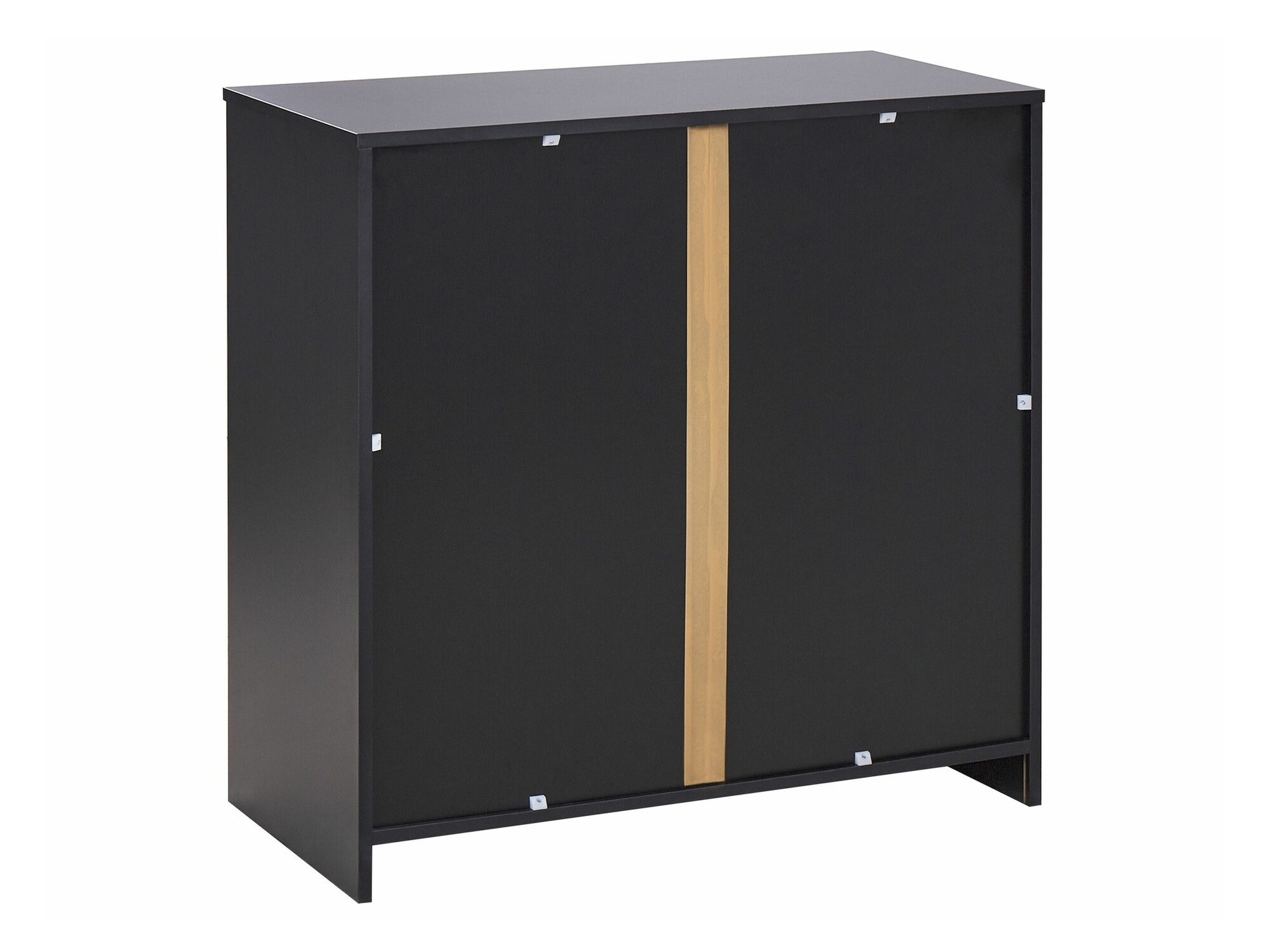 Μπουφέ Catferu 112 (Μαύρο + Ανοιχτό καφέ)