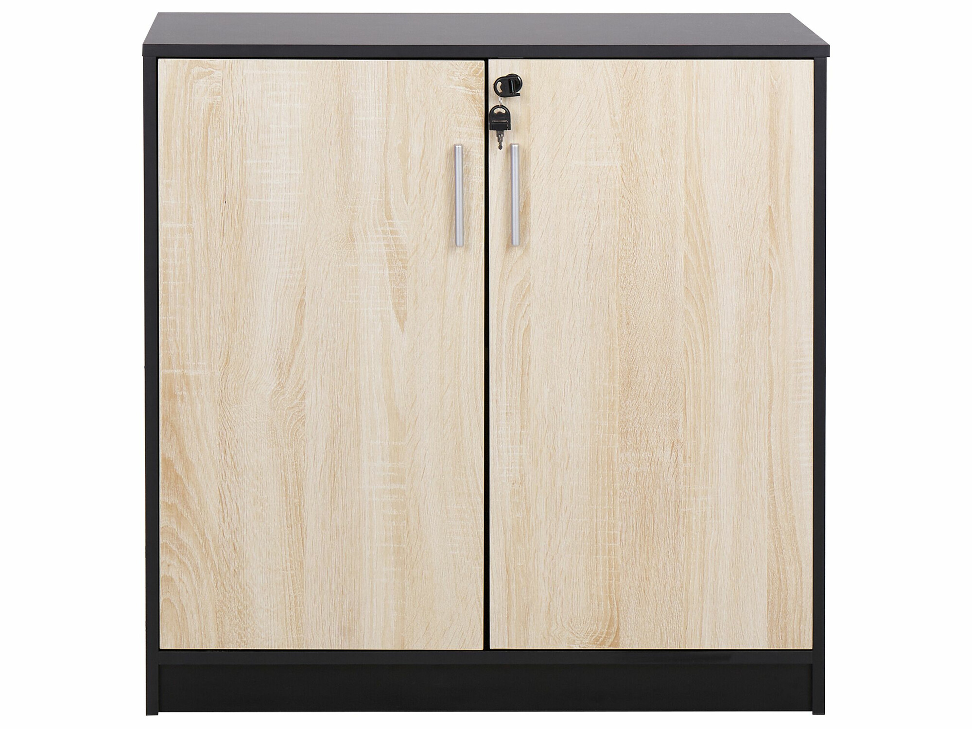 Sideboard Catferu 112 (Black + Light brown)