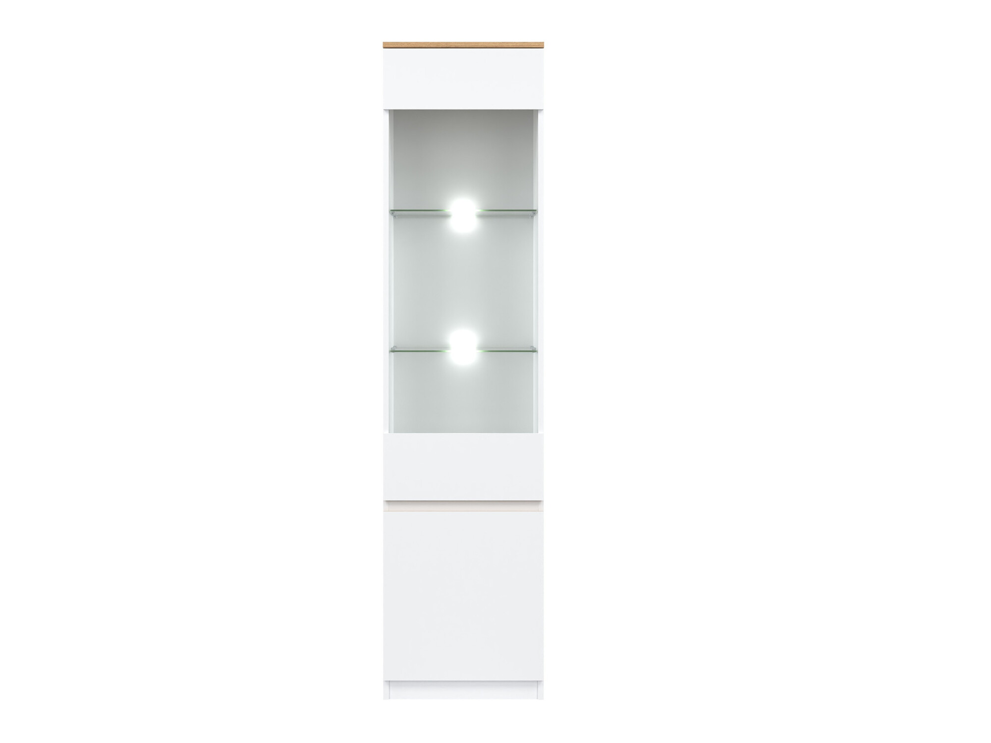 Bookcase Catelbi 121 (White + Oak)