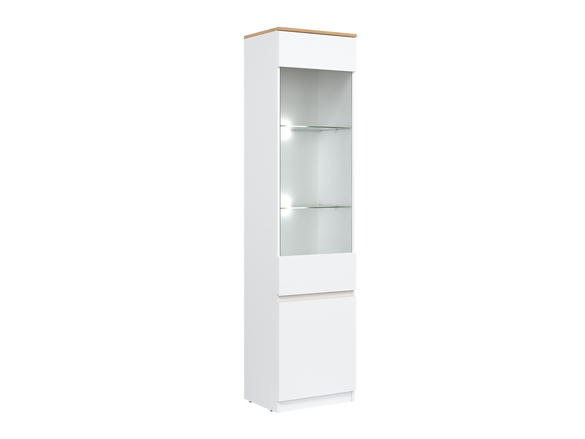 Bookcase Catelbi 121 (White + Oak)