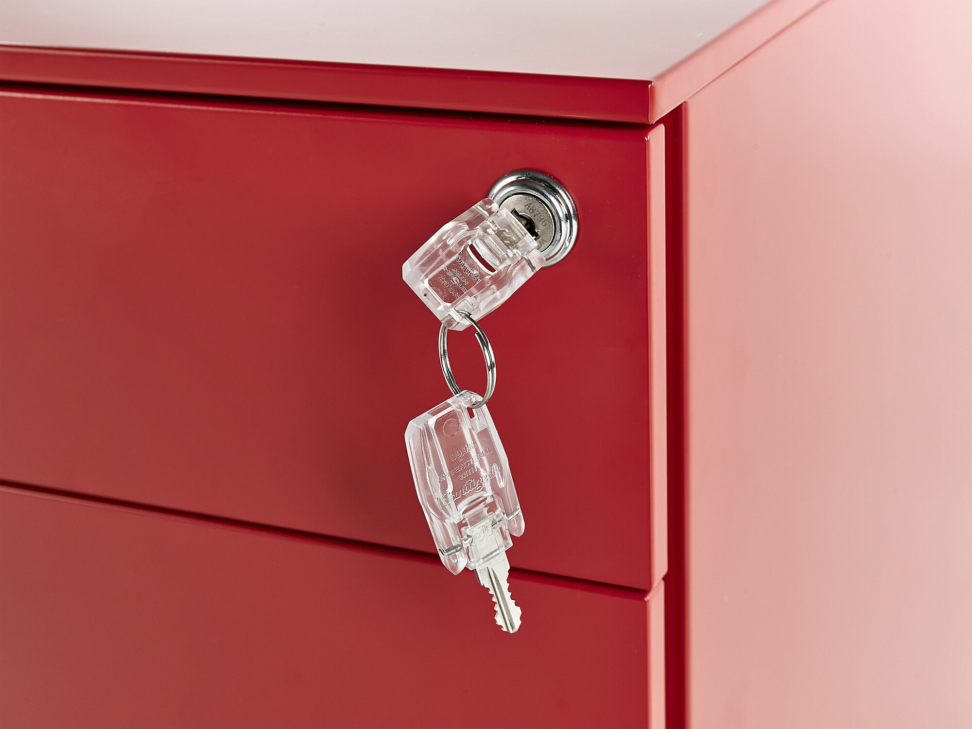 Under-desk pedestal Berwyn 1519 (Red)