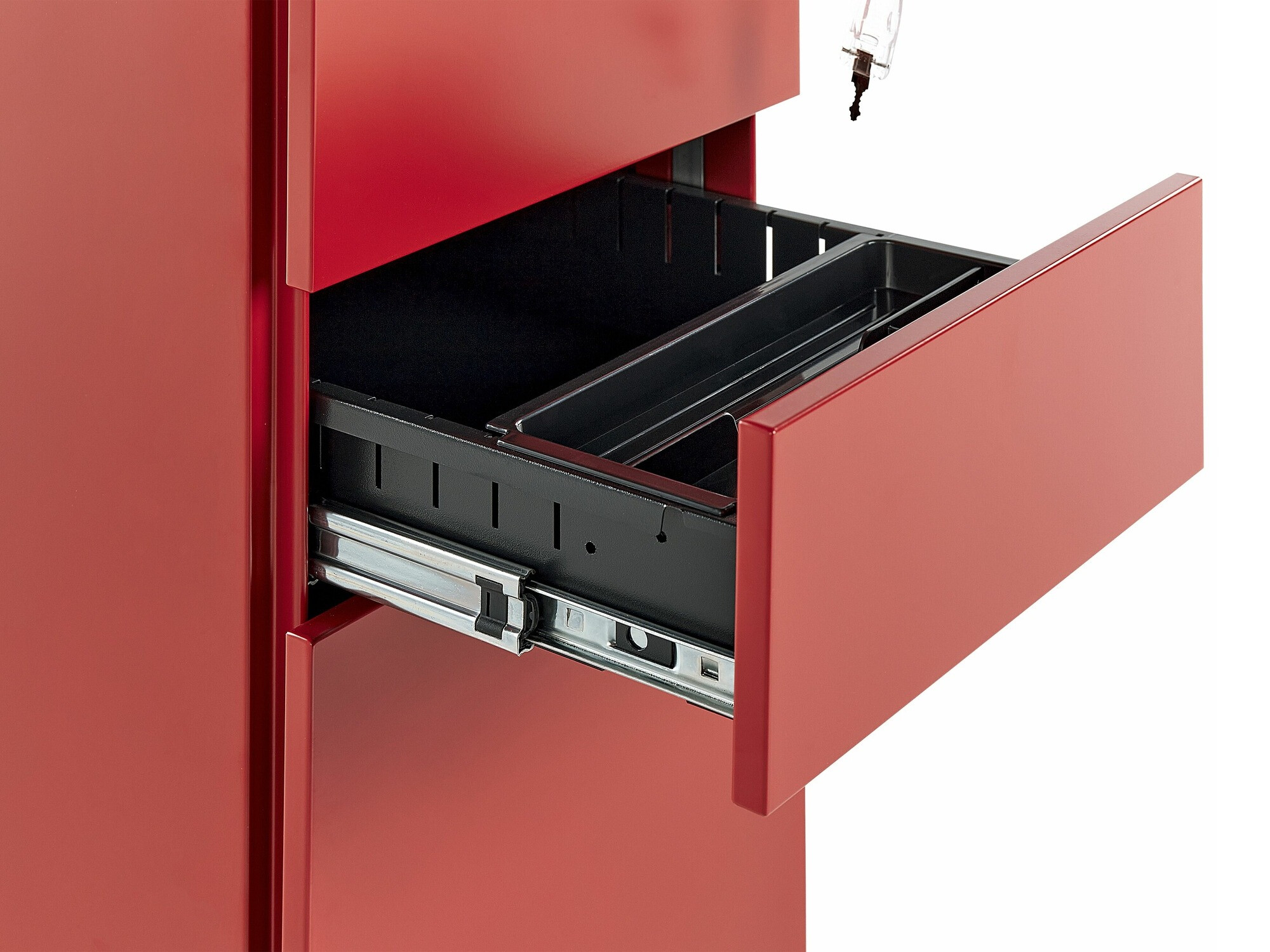 Under-desk pedestal Berwyn 1519 (Red)