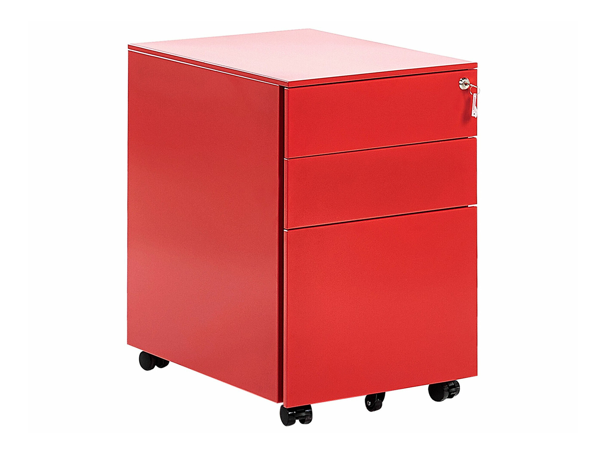Under-desk pedestal Berwyn 1521 (Red)