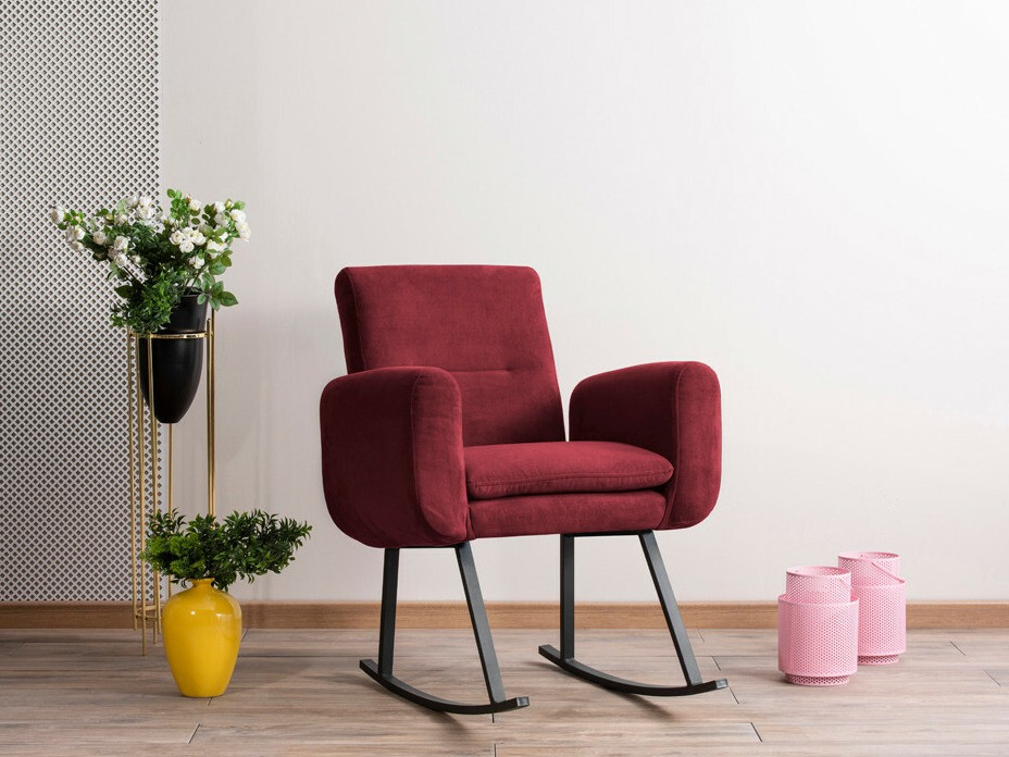 Κουνιστή καρέκλα Kailua 1647 (Μπορντώ)