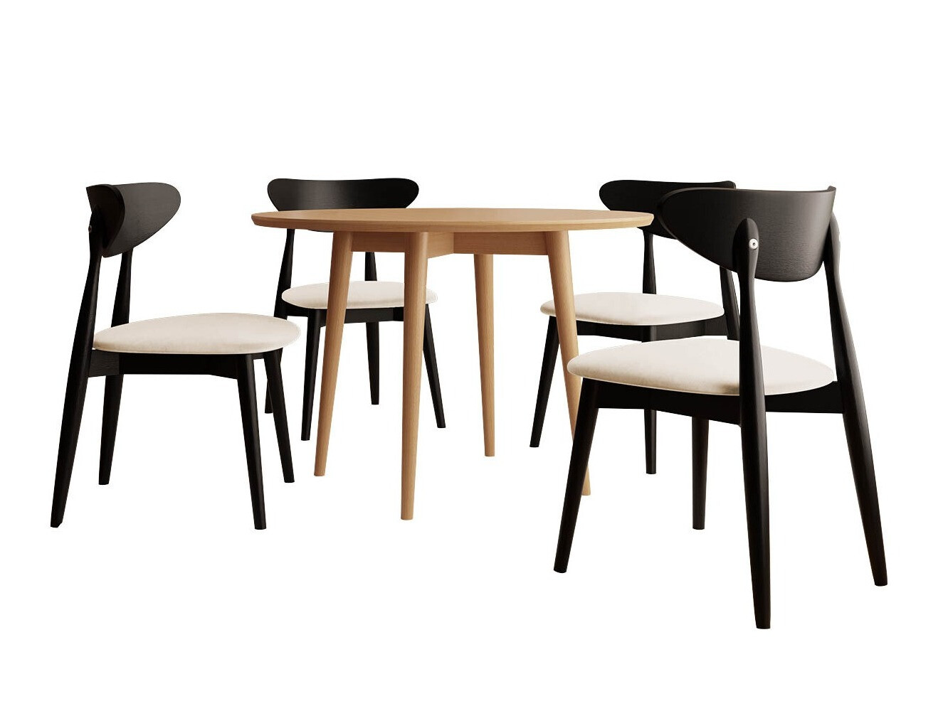 Dining set Racine 124 (Black)