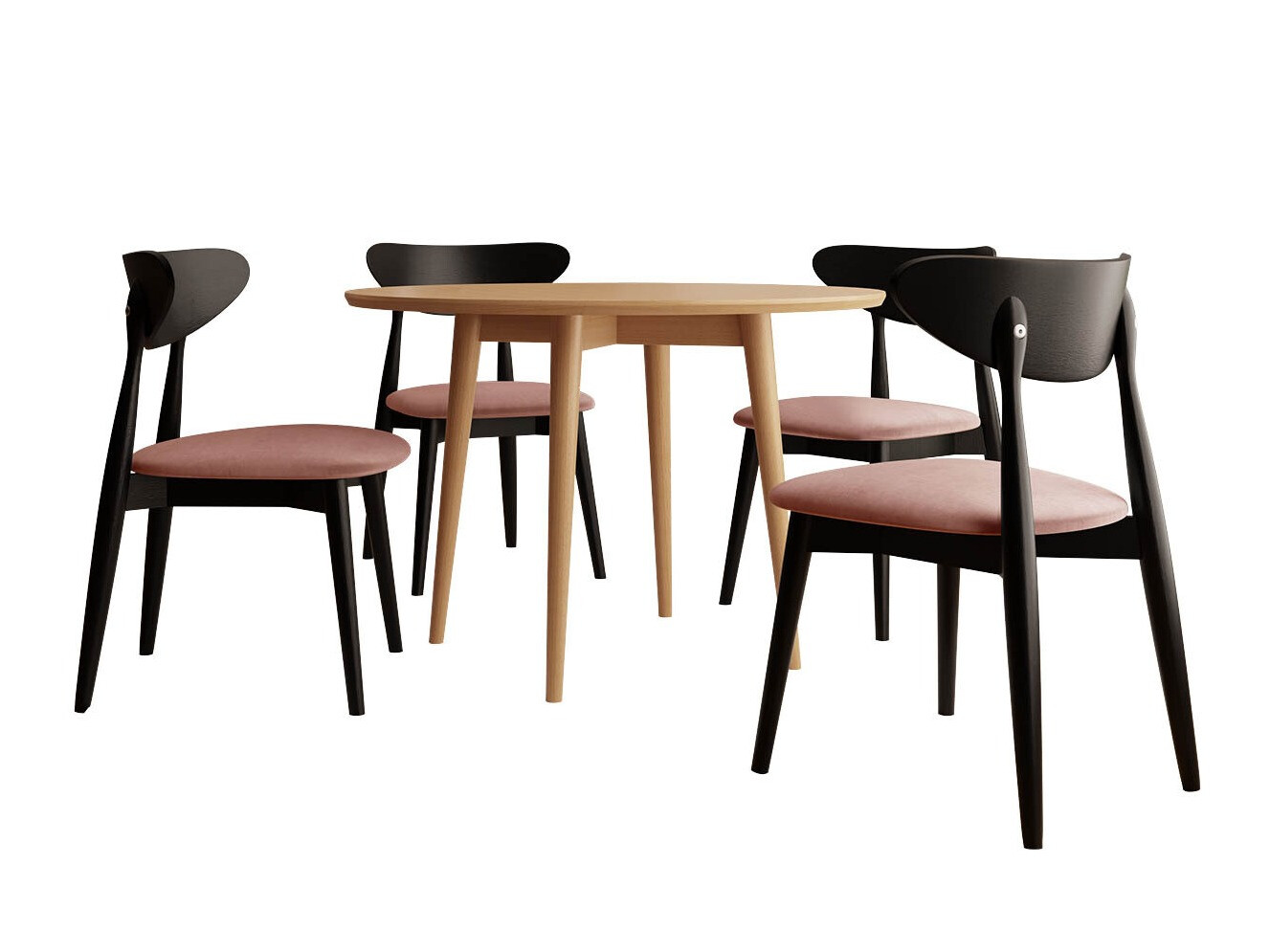 Dining set Racine 124 (Black)