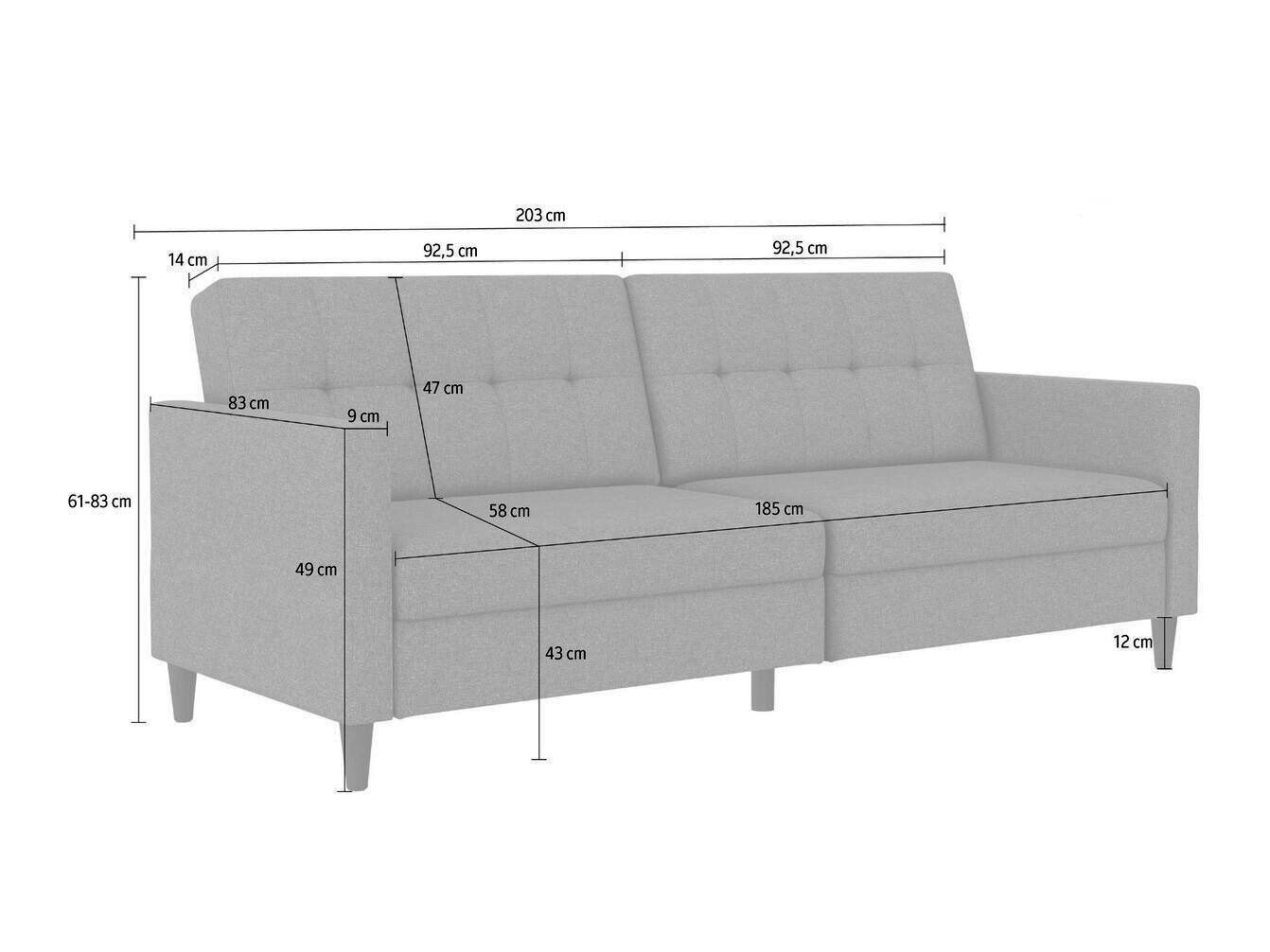 Sofa bed Tulsa 535 (Grey)
