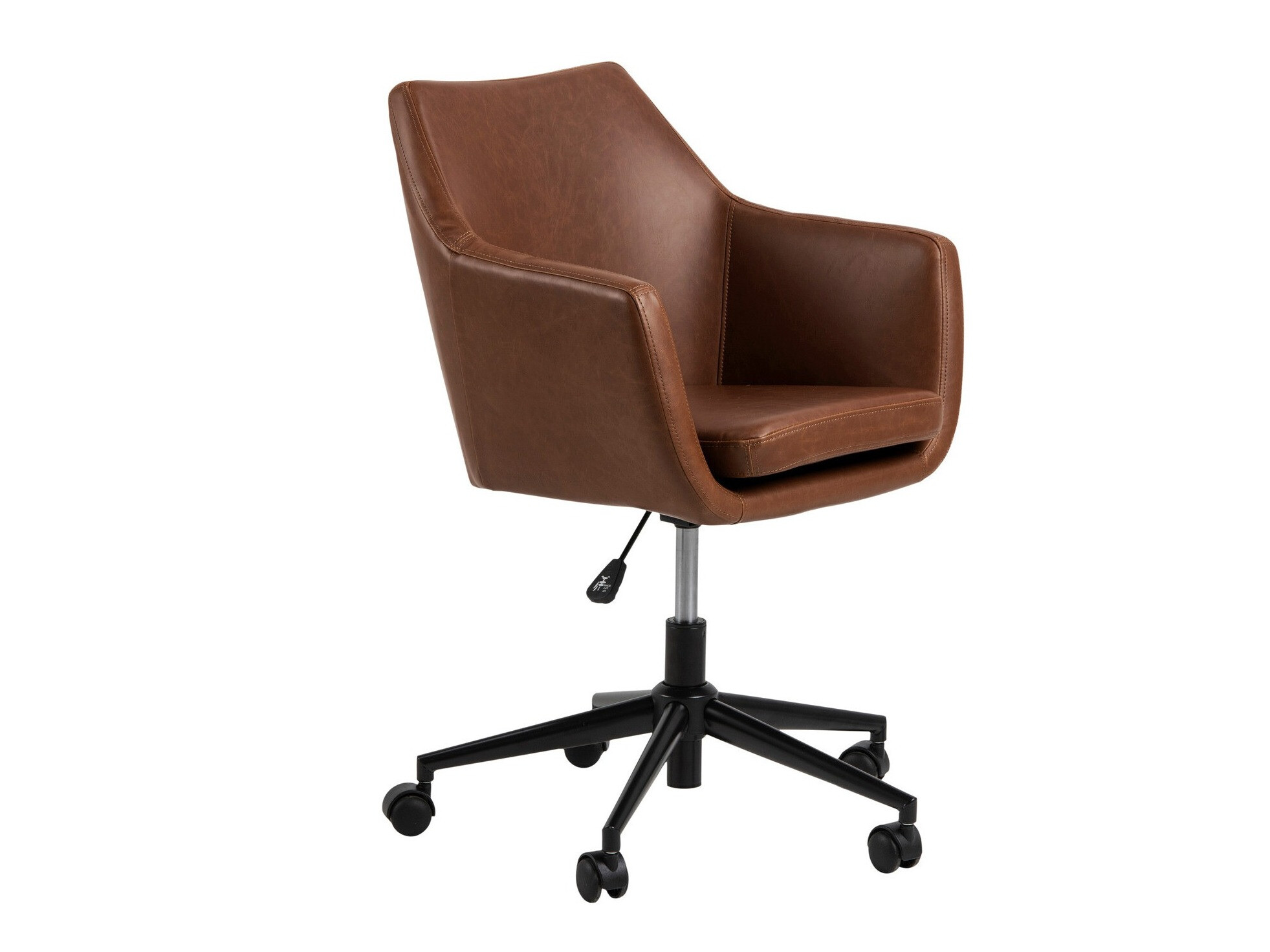 Office chair Norsica 166 (Black + Brown)