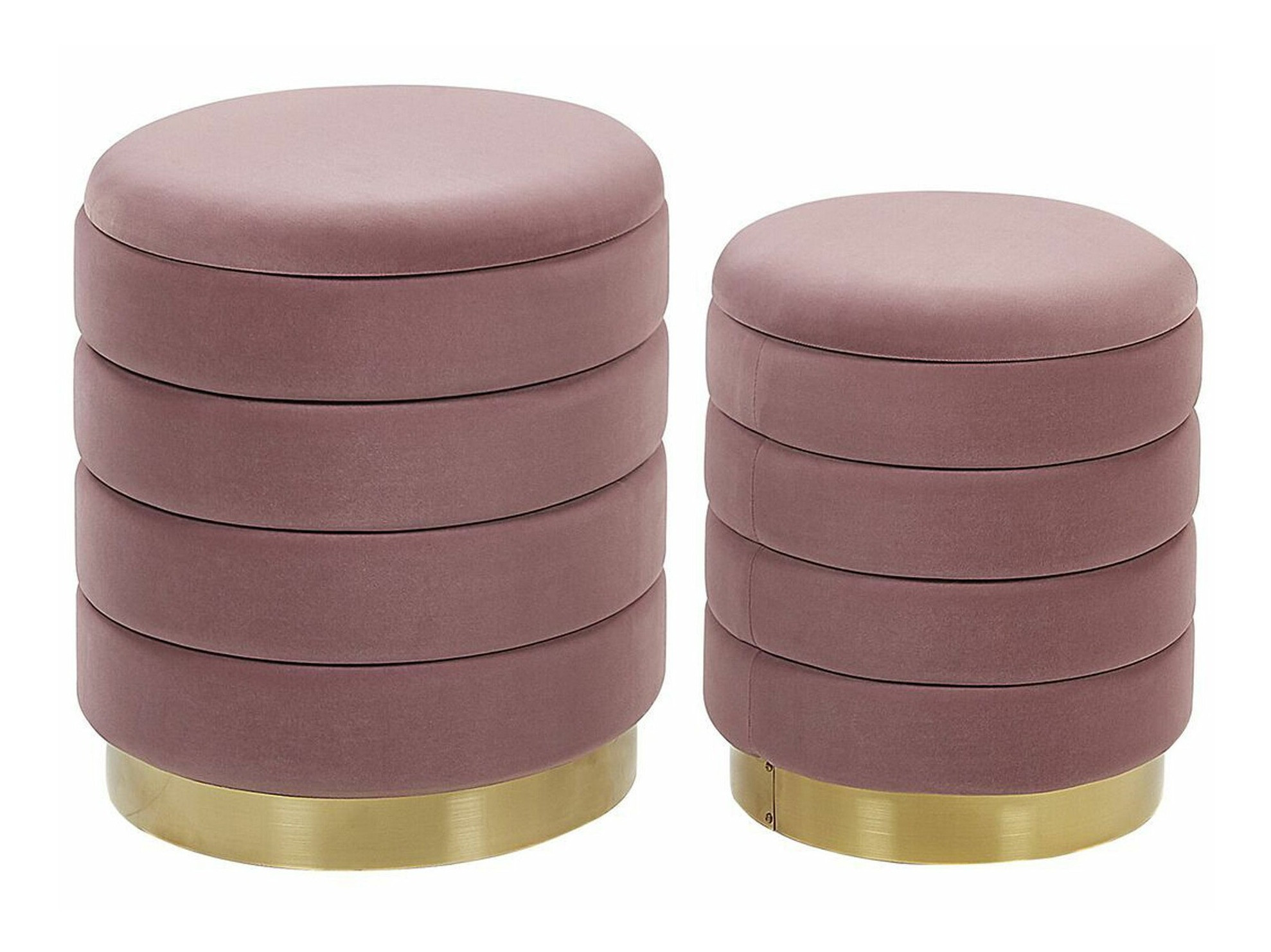 Ottoman set Berwyn 1577 (Pink)