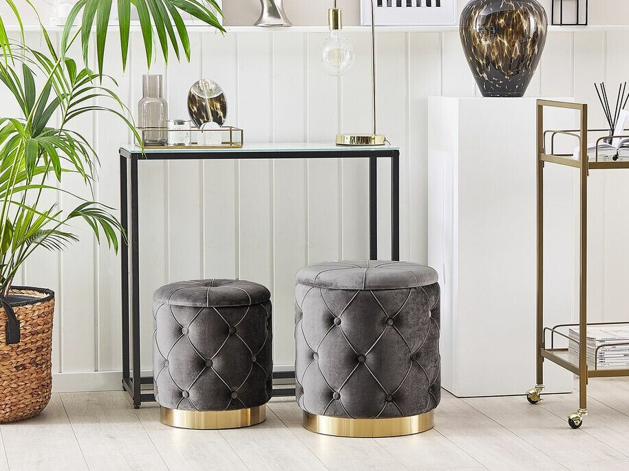 Ottoman set Berwyn 1580 (Grey)
