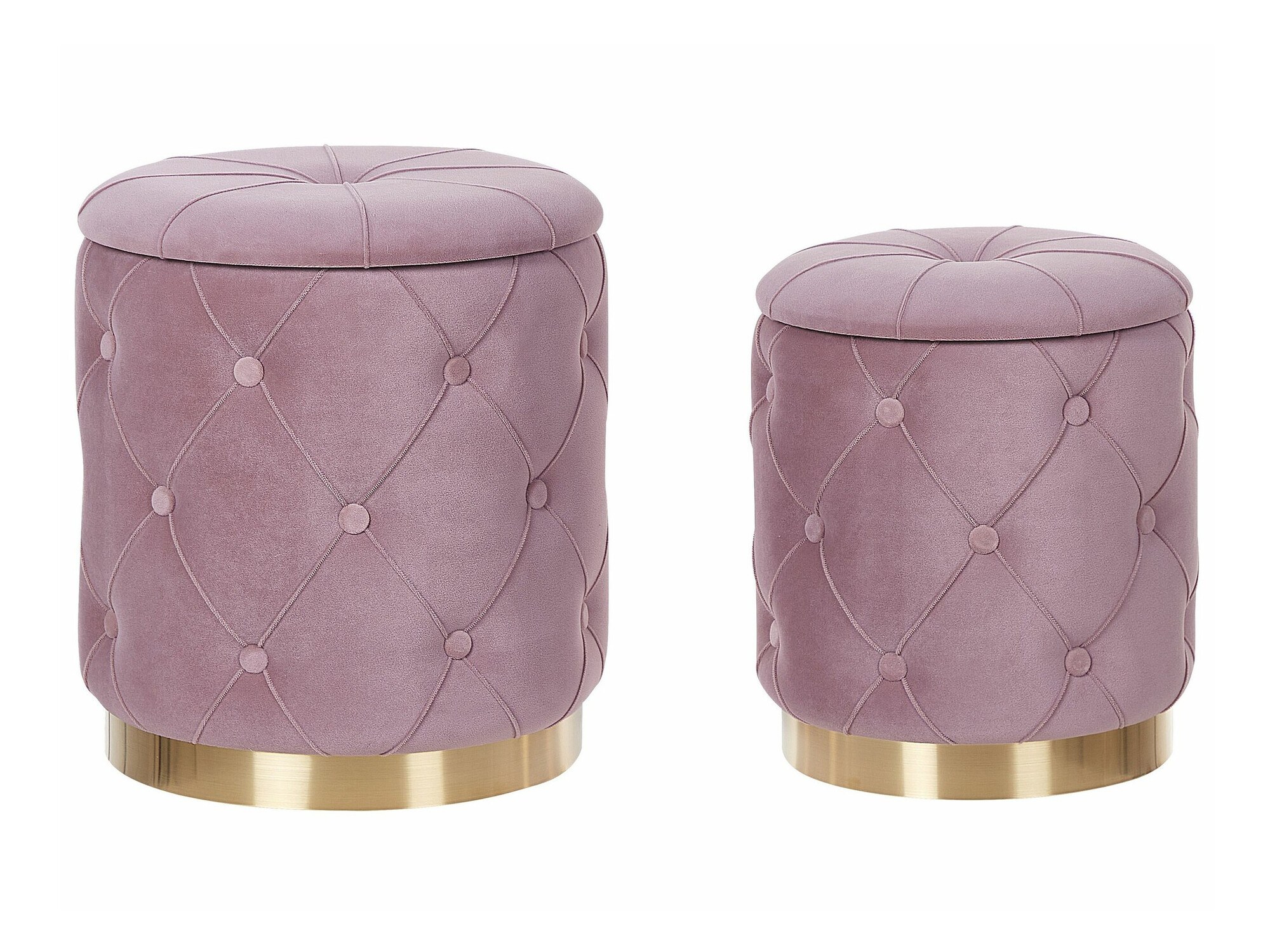 Ottoman set Berwyn 1580 (Pink)