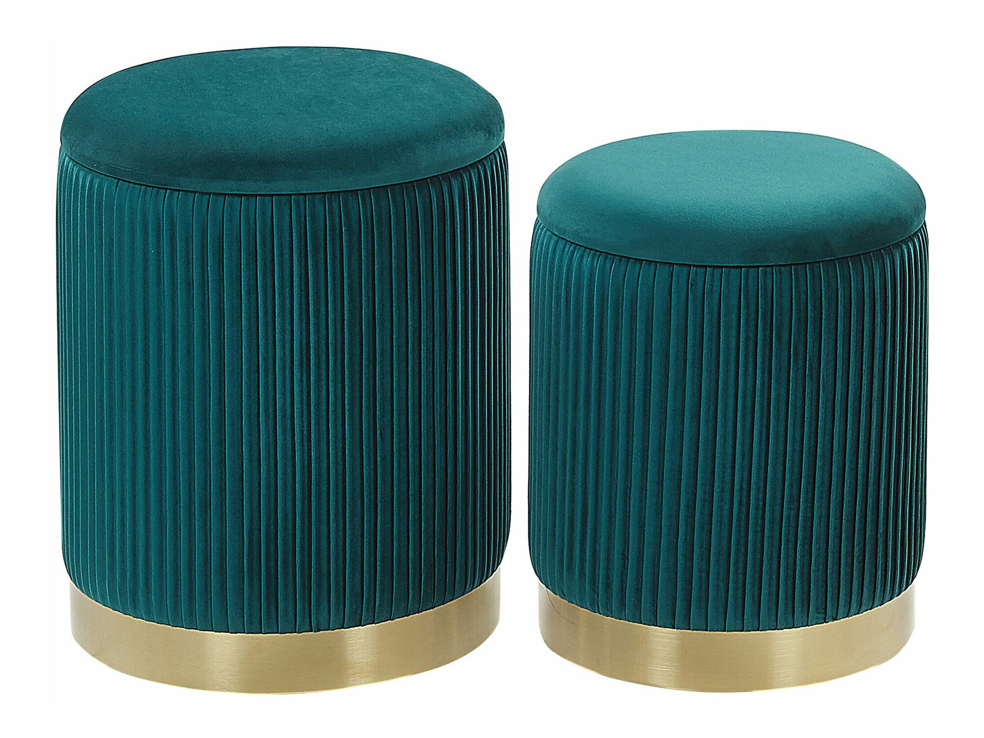 Ottoman set Berwyn 1583 (Dark turquoise)