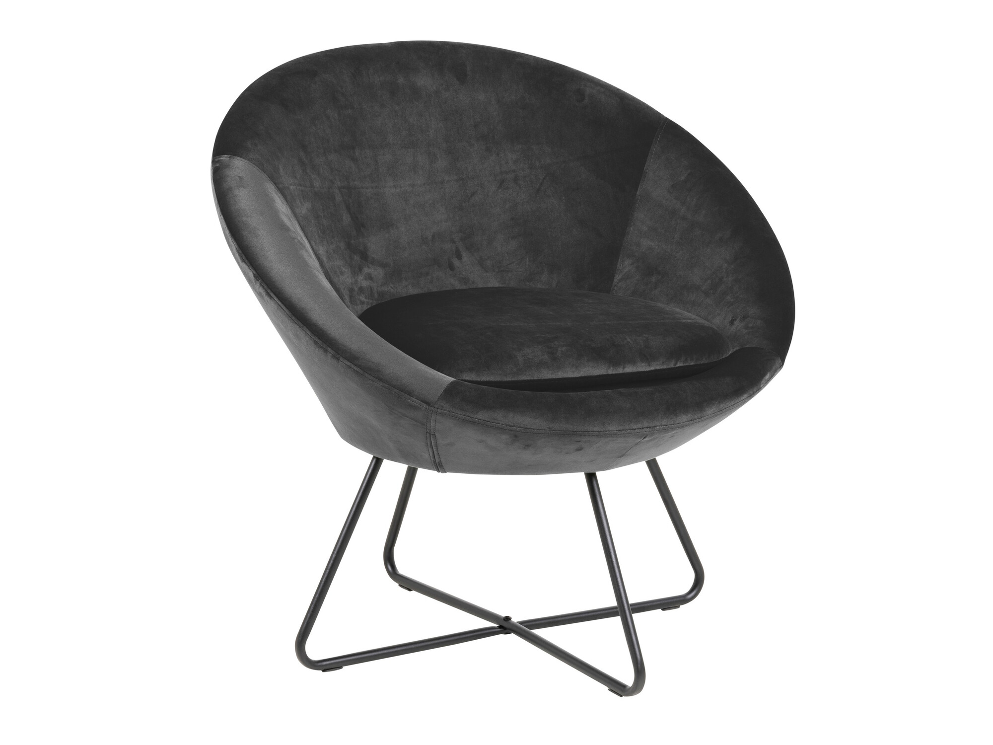 Armchair Norsica 245 (Dark grey + Black)