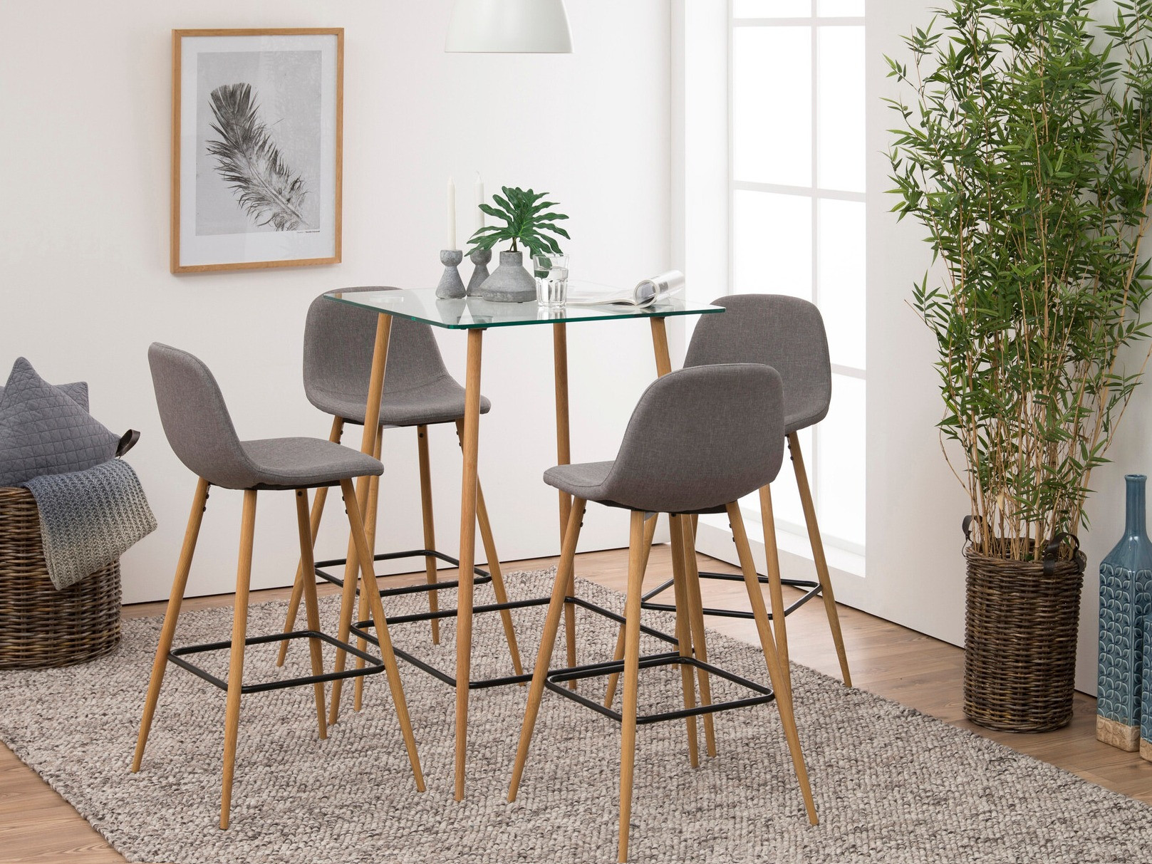 Bar stool Norsica 194 (Grey)