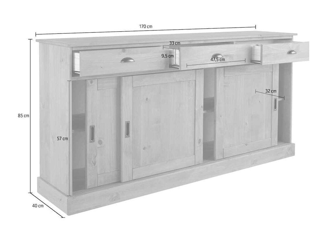 Συρταριέρα Felelma 101 (Καφέ)