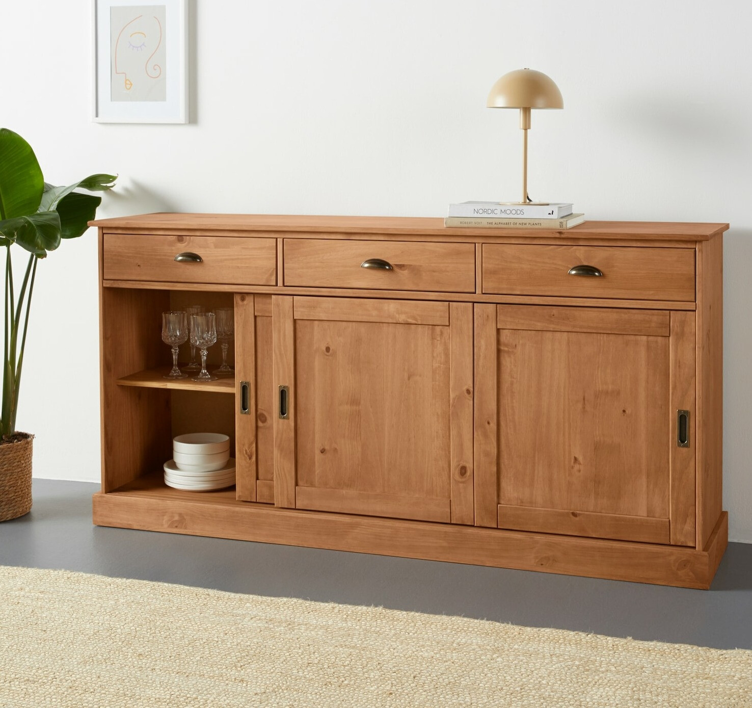 Chest of drawers Felelma 101 (Light brown)