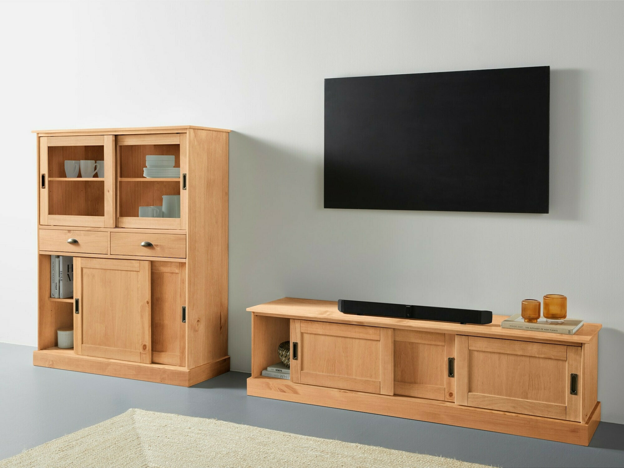 Living room set Felelma 105 (Light brown)