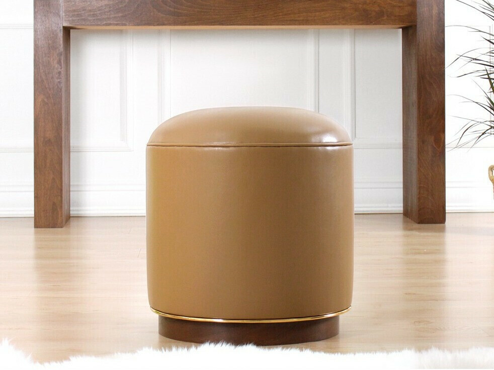 Σκαμπό σαλονιού Altadena 506 (Ανοιχτό καφέ)