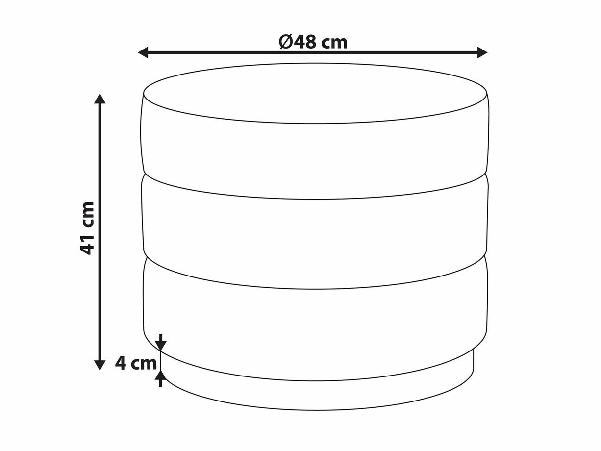 Σκαμπό σαλονιού Berwyn 1599 (Ροζ)