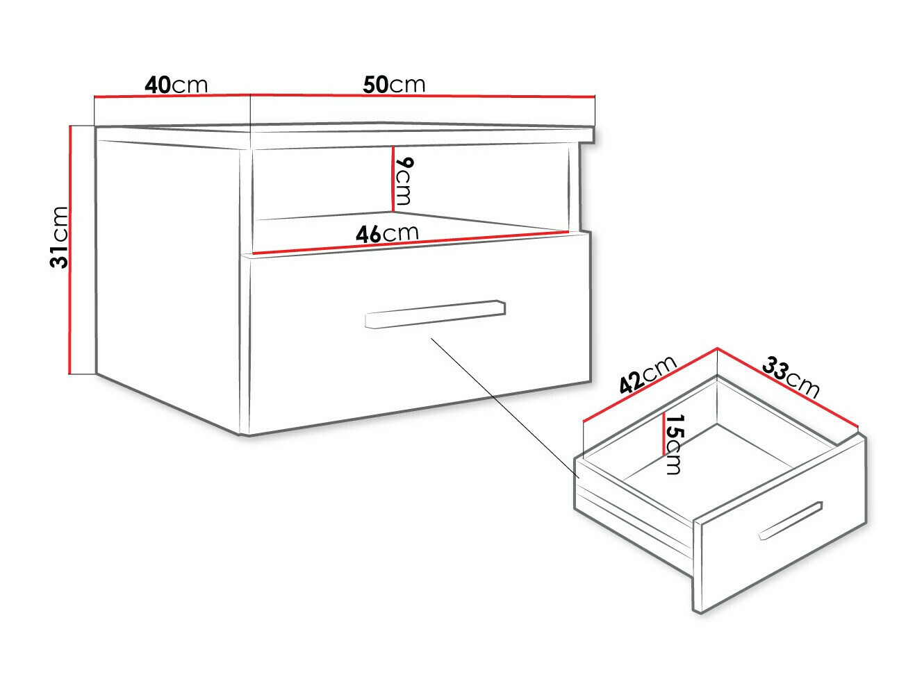 Κομοδίνο Comfivo Pastor