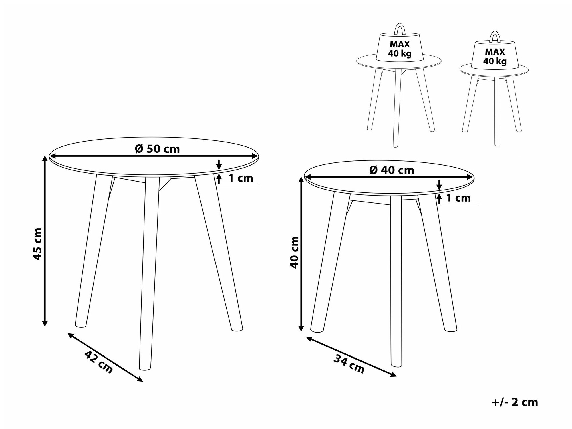 Σετ τραπεζιών σαλονιού Berwyn 1637