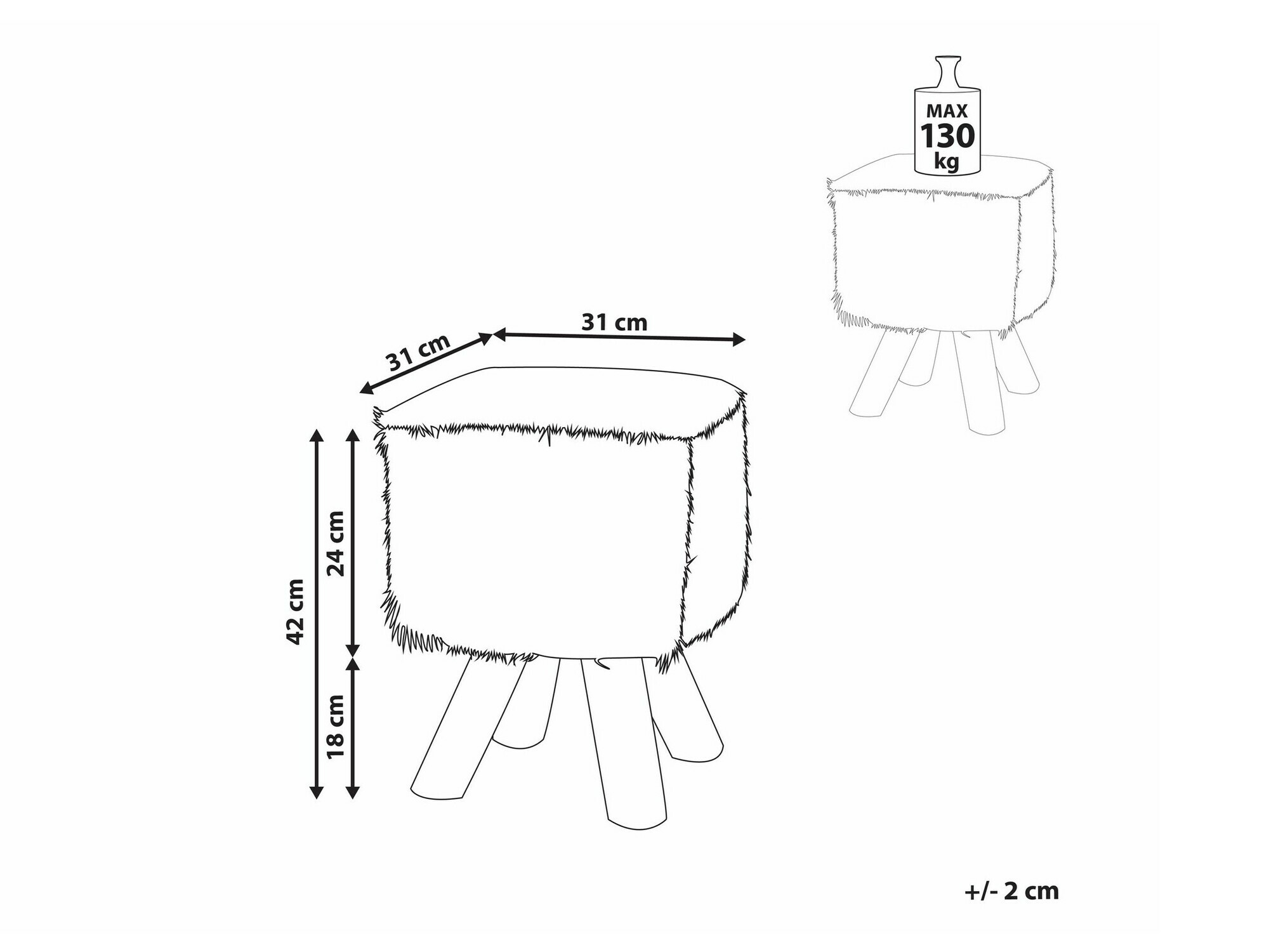 Σκαμπό σαλονιού Berwyn 1639