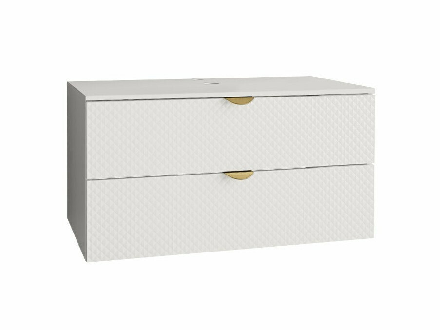 Wall-mounted bathroom cabinet for washbasin Matrix (White)
