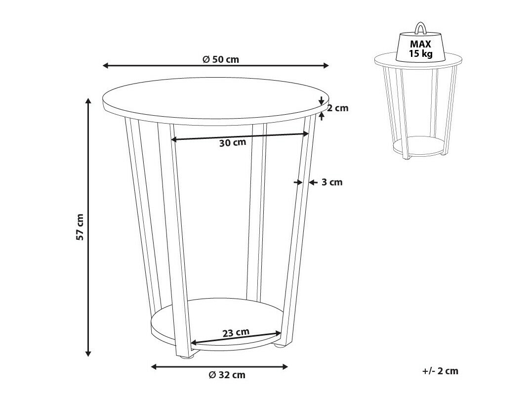 Side table Berwyn 1105