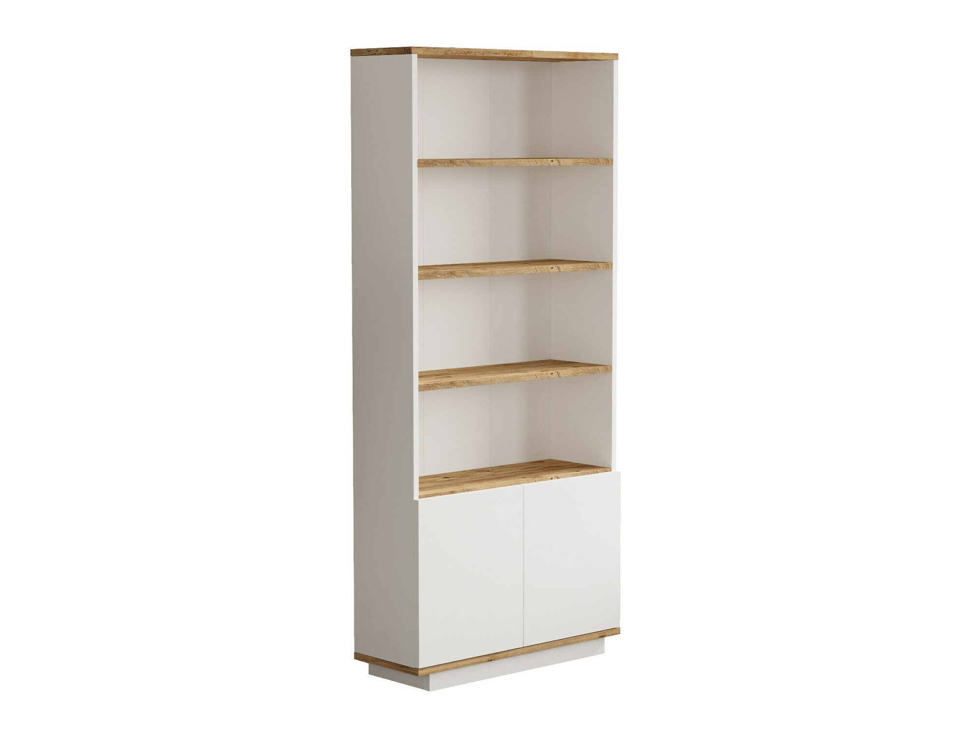 Bookcase Kailua 2659 (White + Pine)