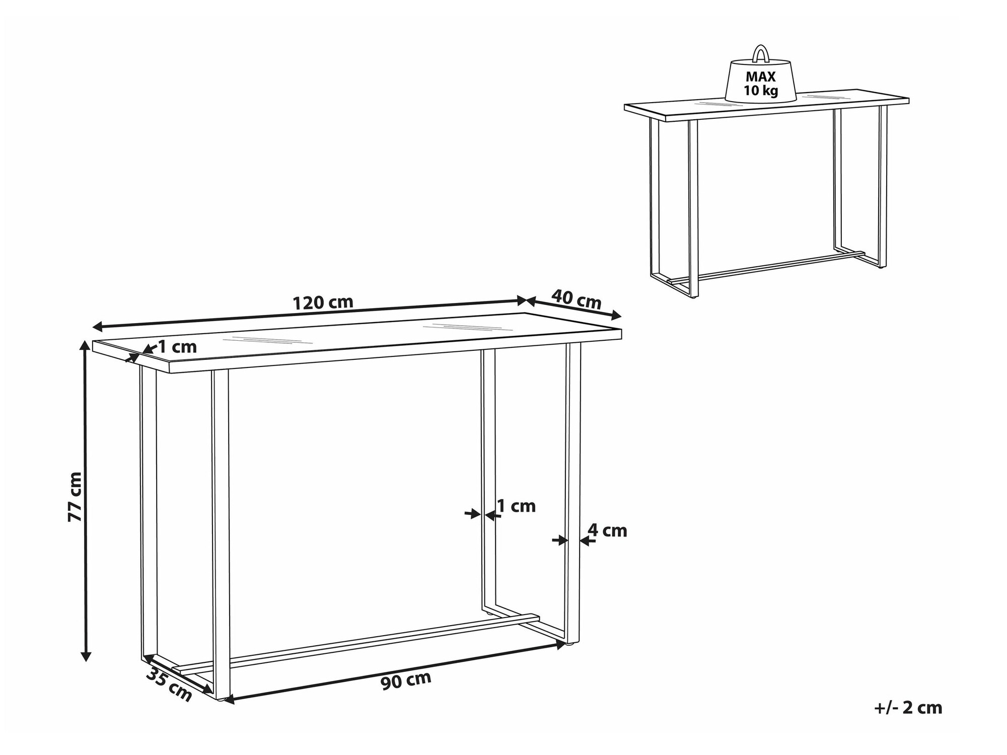 Console table Berwyn 1705