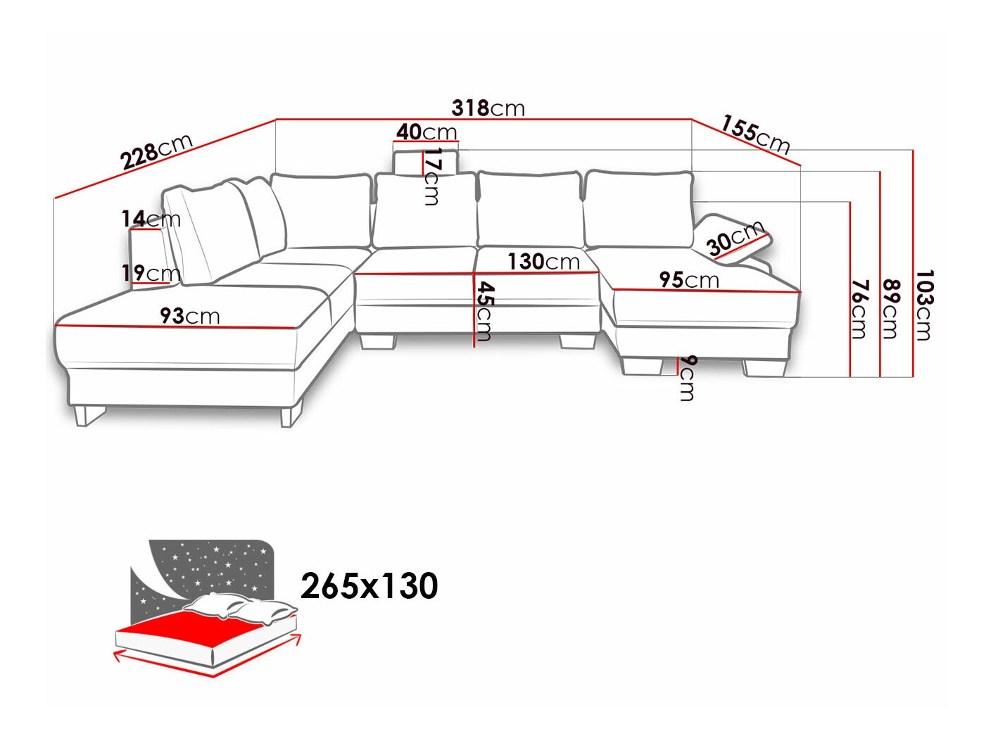 Corner sofa Lincoln 184 (Barrel 83)