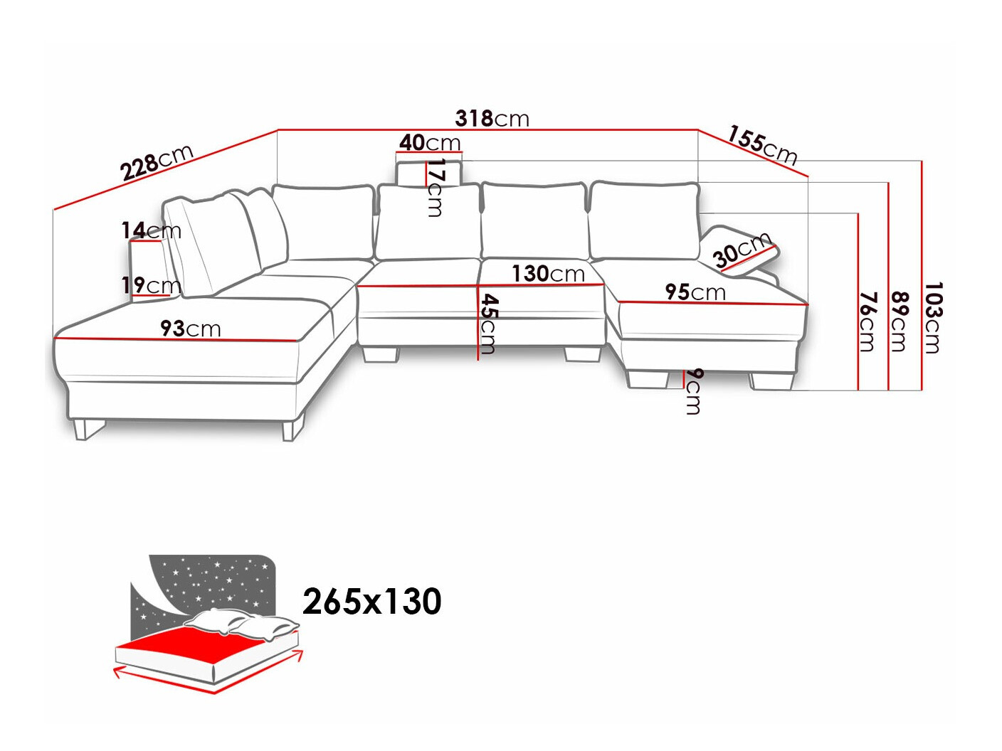Corner sofa Lincoln 184 (Barrel 97)