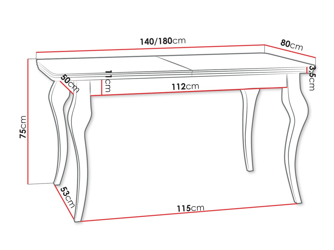 Τραπέζι Comfivo Gallina I