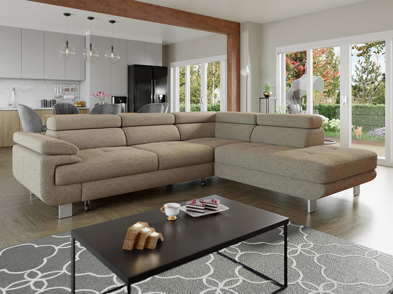 Corner sofa Lincoln 188 (Barrel 19)