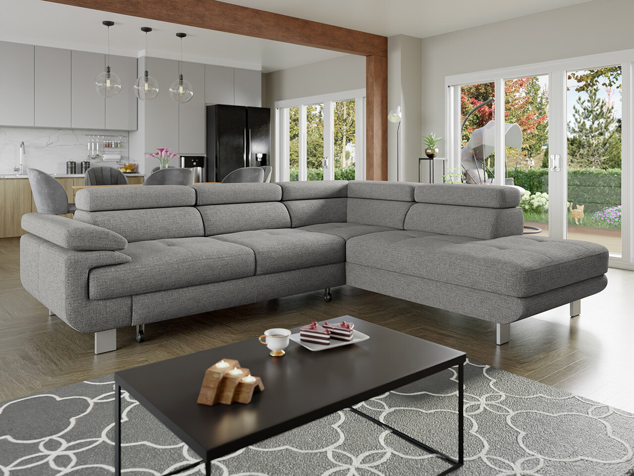 Corner sofa Lincoln 188 (Barrel 83)