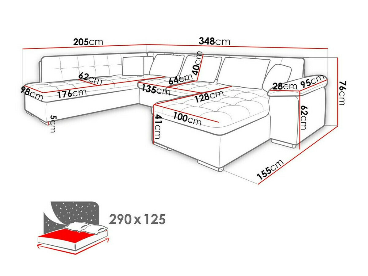 Γωνιακός Καναπές Comfivo Gemma VI (Magic Velvet 2225-151 + Venus Velvet 2941)