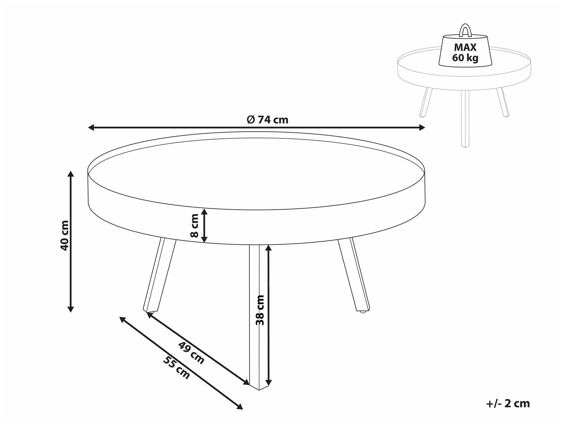 Τραπεζάκι σαλονιού Berwyn 1719
