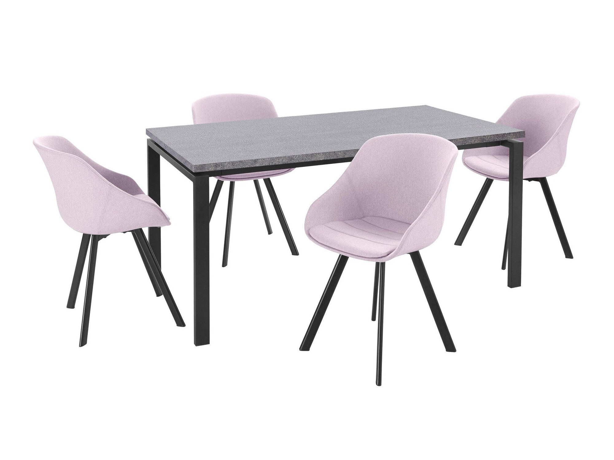 Σετ τραπεζαρίας Denton 1305 (Ροζ)