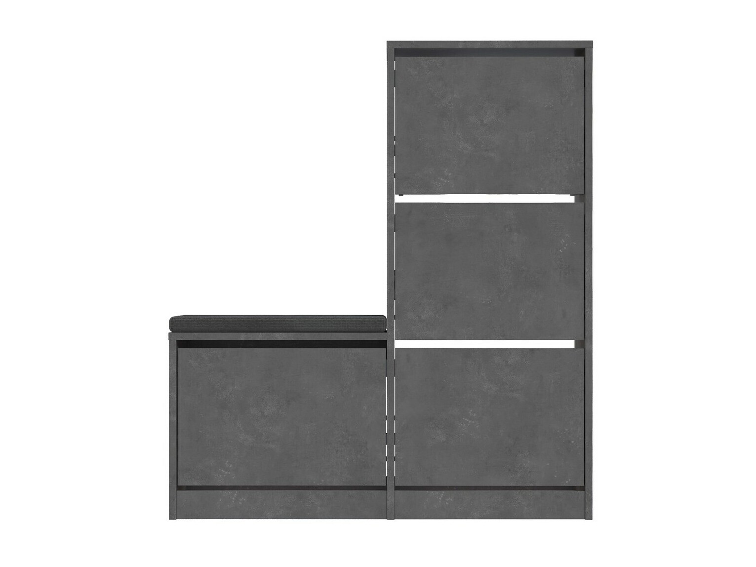 Shoe cabinet Kailua 1879 (Grey)