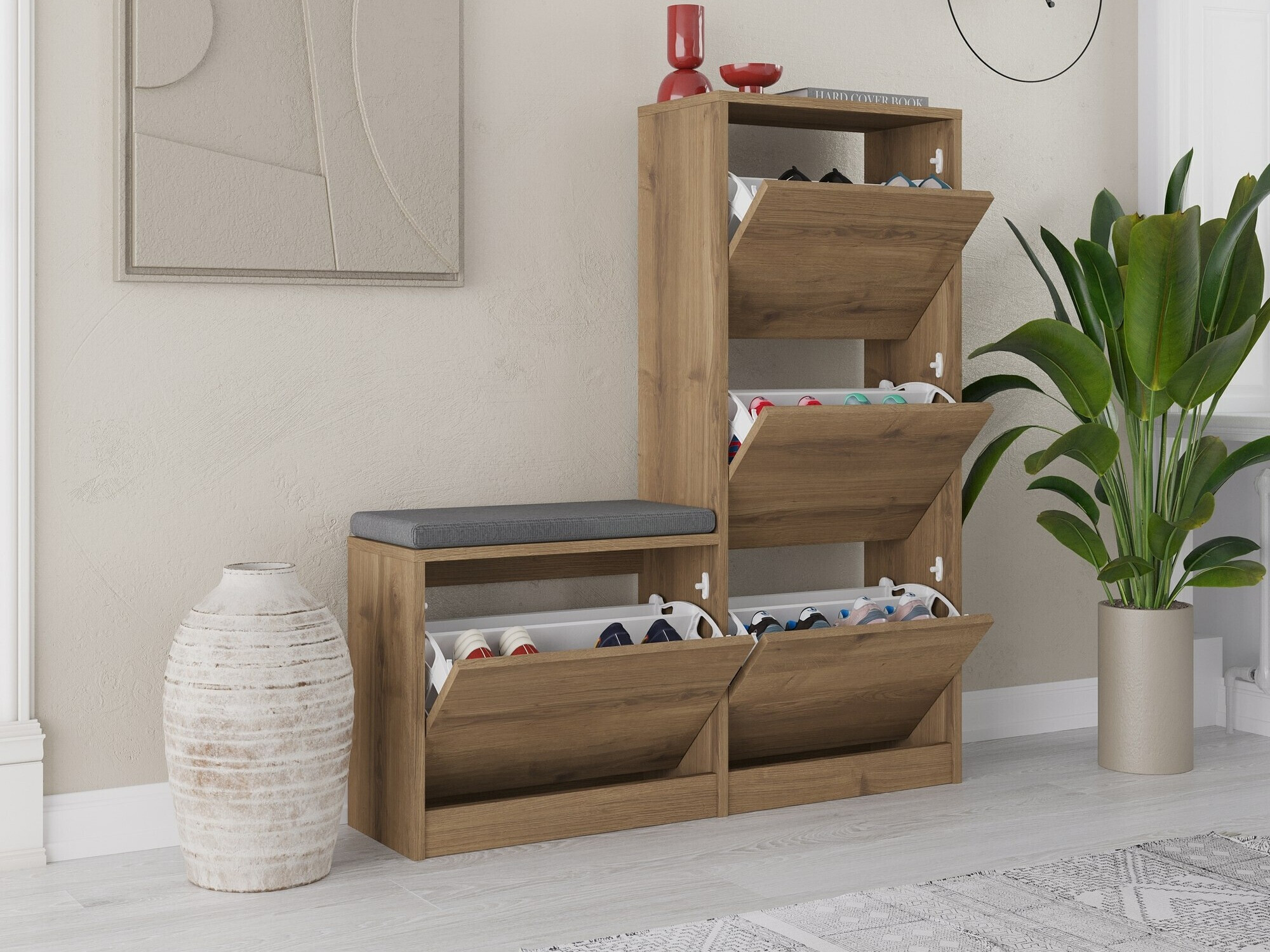 Shoe cabinet Kailua 1879 (Walnut)