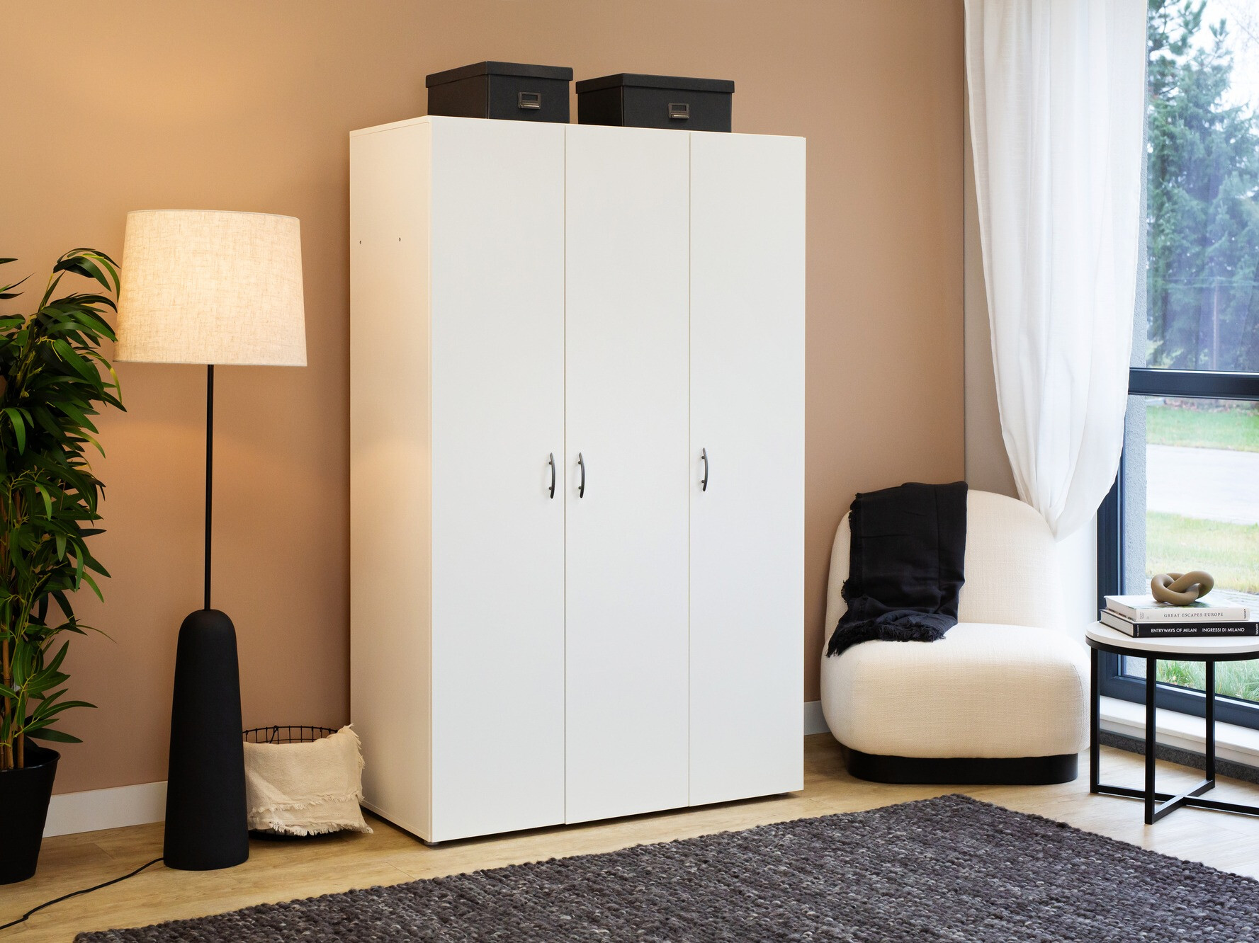 Wardrobe Bristol 184 (White)